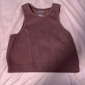 Women's Mauve Cropped Tank Top from Pacsun